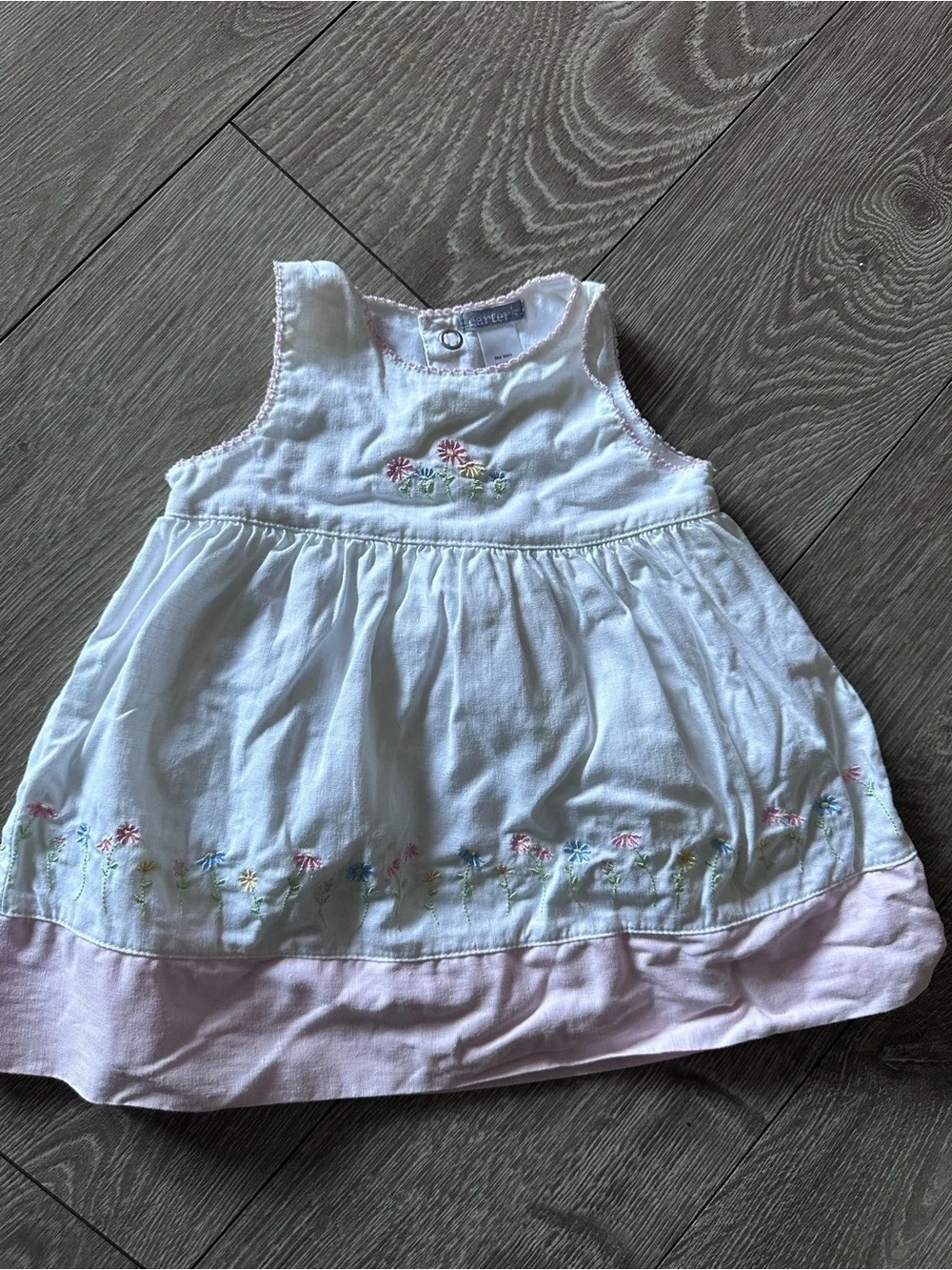 Y2K Carter's White and Pink Floral Dress Set